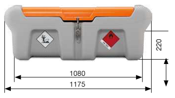 Výdejní nádrž na naftu CEMO DT-MOBIL Easy pick-up 210 l