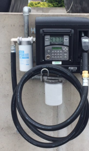 Filtr palivový 30 mikronů s vodním separátorem - Průtok: 150 l/min, Hlava filtru: s hlavou