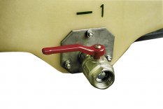 Príruba s ventilom 3/4"-4", pre výstup 100 mm CEMO