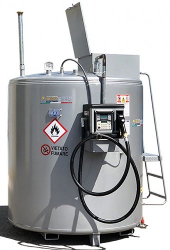 Ocelová vertikální výdejní nádrž na naftu CUBE 70 MC - Objem: 8000 l