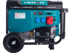 Benzínová elektrocentrála 15 HP / 6,8 kW (400 V); 5,5 kW (230 V) HERON