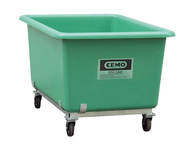 Rám s kolečky pro sklolaminátový obdélníkový kontejner CEMO