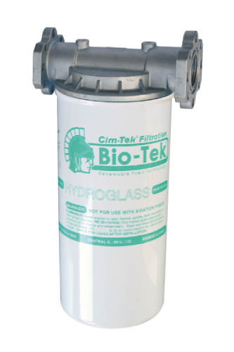 Filtr palivový 10 mikronů s vodním separátorem - Průtok: 70 l/min, Hlava filtru: s hlavou